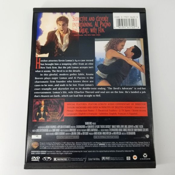Al Pacino Movie 3 DVD Box Set Collection Devils Advocate Dog Day Afternoon Heat - Picture 4 of 11